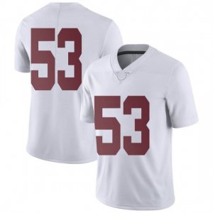 NCAA Youth Alabama Crimson Tide #53 Matthew Barnhill Stitched College Nike Authentic No Name White Football Jersey GY17U13TD